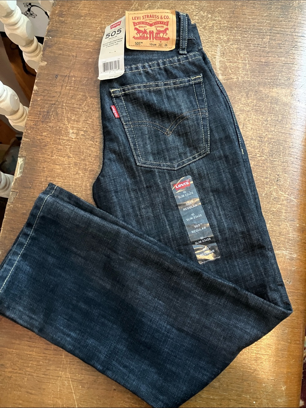 Levi's Dark Blue Relaxed Boys Jeans 505